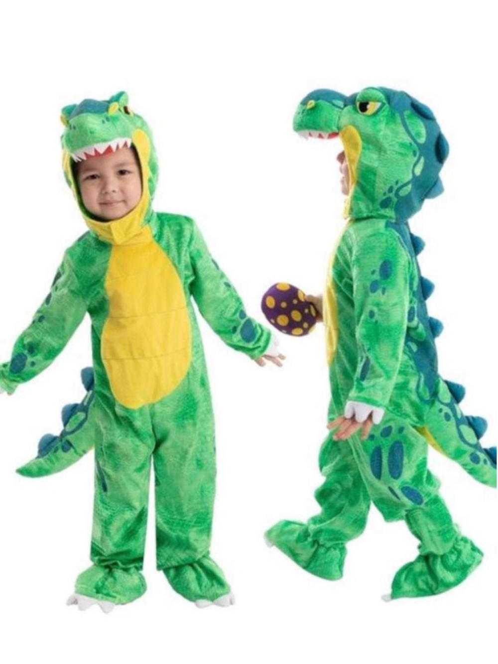 Spooktacular Creations Baby T-rex Halloween Costume, Unisex Dinosaur with Egg